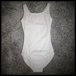 Bloch White Tank-Style Leotard Size Petit